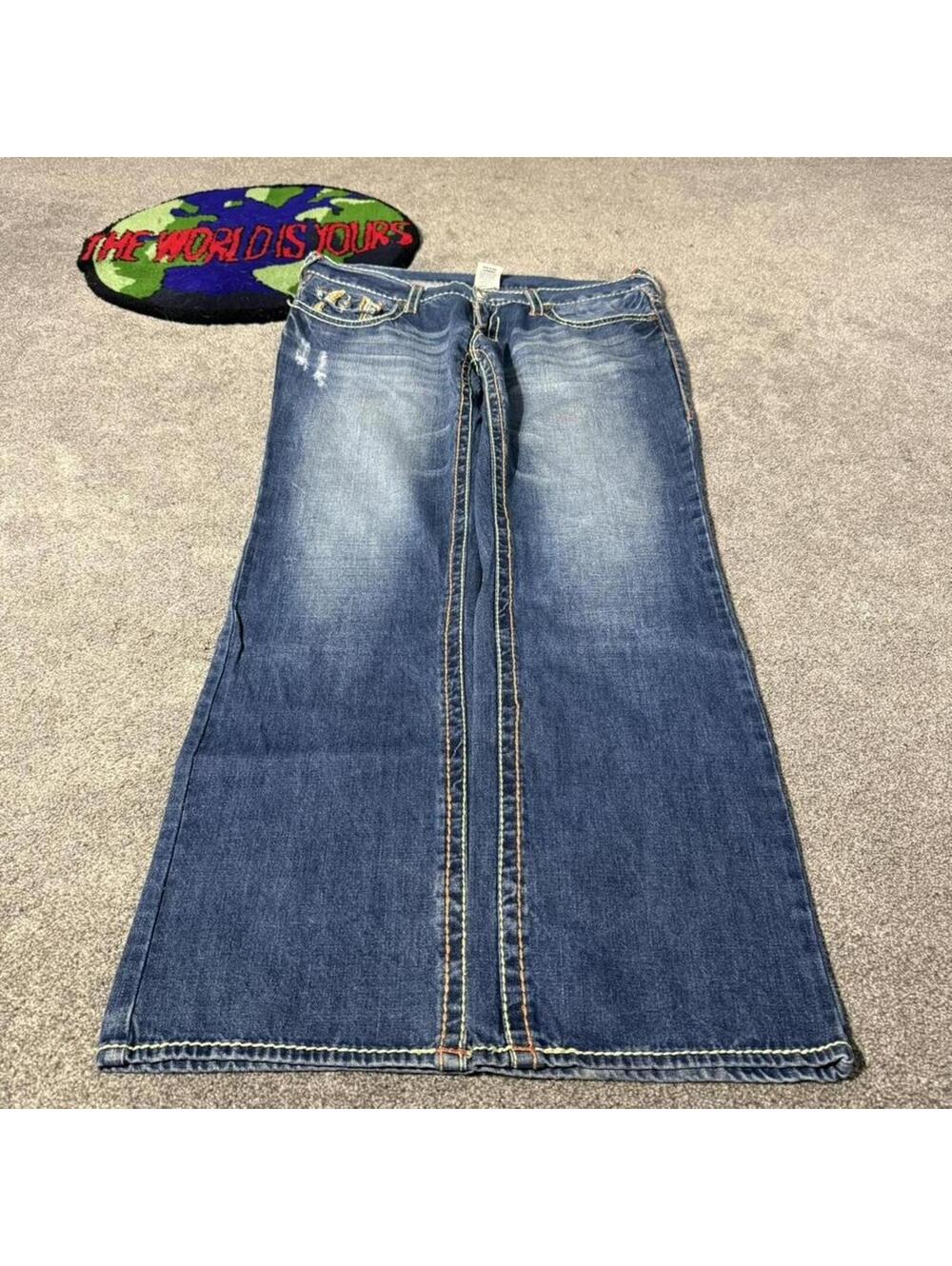 vintage y2k straight fit jeans 2000’s true religion denim